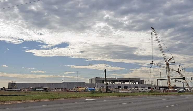 A Digital Realty data center under construction in Ashburn, Virginia. (Photo: Rich Miller)