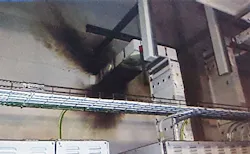 An overhead busway at the Facebook Lulea data center after an arc flash incident in 2014. The company presented about its incident response during this week’s 7×24 Exchange Conference. (Image: Facebook) An overhead busway at the Facebook Lulea data center after an arc flash incident in 2014. The company presented about its incident response during this week’s 7×24 Exchange Conference. (Image: Facebook)