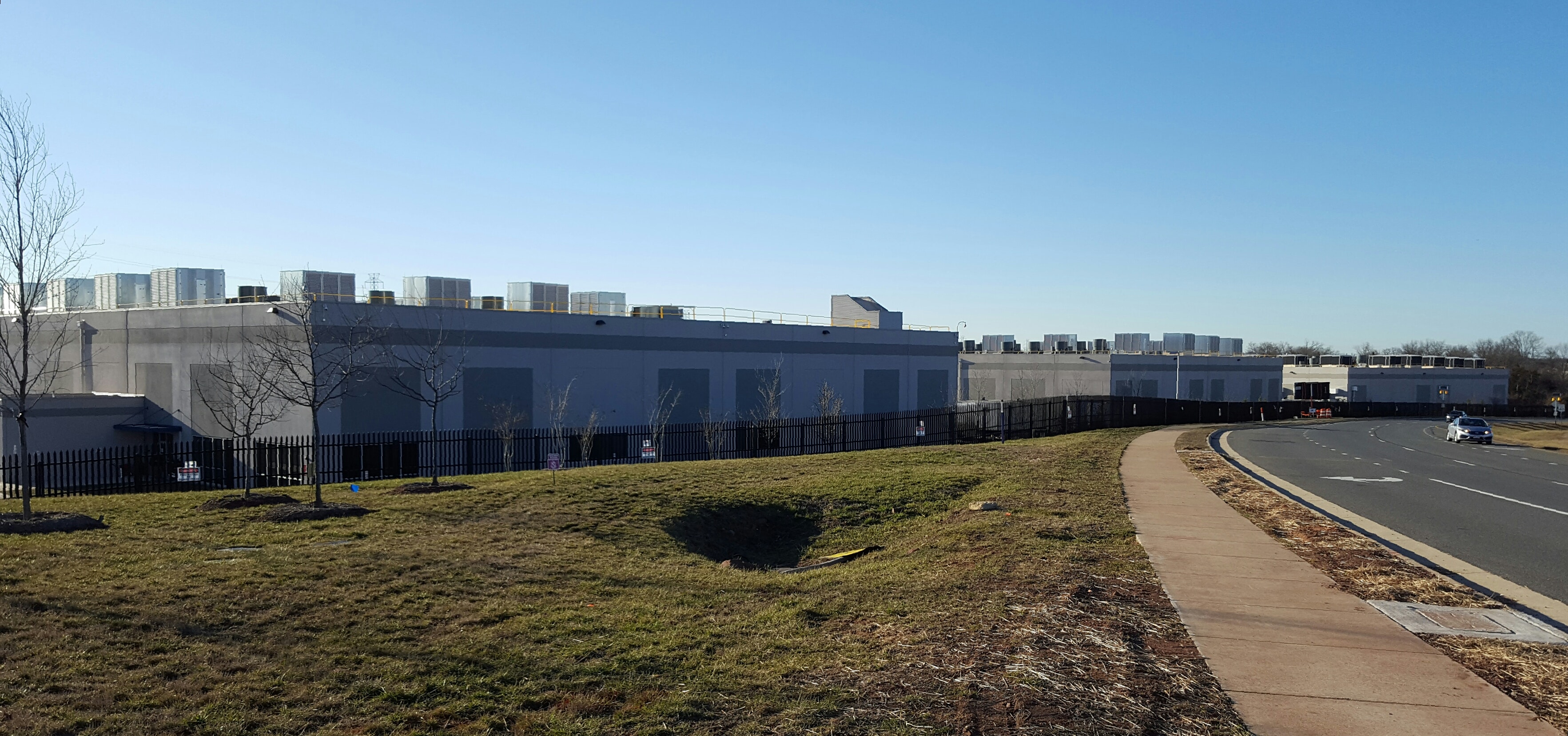 A row of three Amazon Web Services data centers in Ashburn, Virginia. (Photo: Rich Miller)