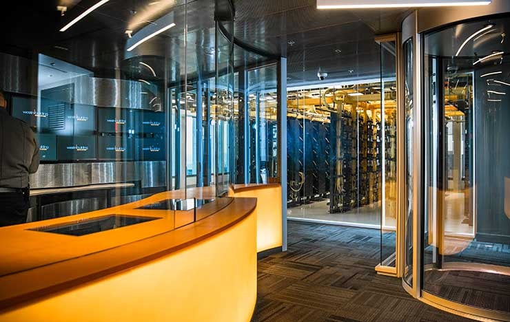 The Meet-Me-Room inside the Westin Building Exchange in Seattle. (Photo: Digital Realty)