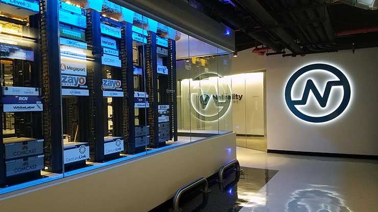 The meet-me room inside the Netrality carrier hotel at 401 North Broad in Philadelphia., circa 2019 (Photo: Netrality)