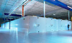 Modular data centers fill a portion of an IO data center. (Photo: IO) Modular data centers fill a portion of an IO data center. (Photo: IO)