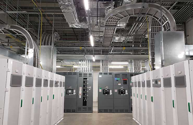 The power room in the QTS Manassas data center.