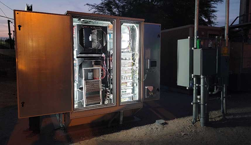 A Vapor IO VEM 20 micro modular data center.