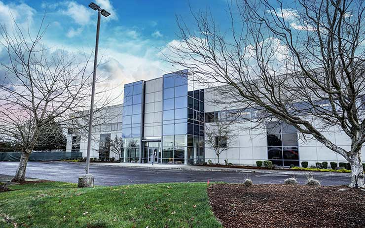 The NTT Global Data Centers Americas campus in Hillsboro, Oregon.