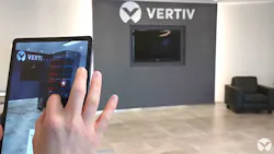 A demonstration of how the Vertiv XR mobile app can simulate how data center equipment will look in a user environment. A demonstration of how the Vertiv XR mobile app can simulate how data center equipment will look in a user environment.