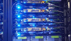 Servers inside a hyperscale data center. Servers inside a hyperscale data center.