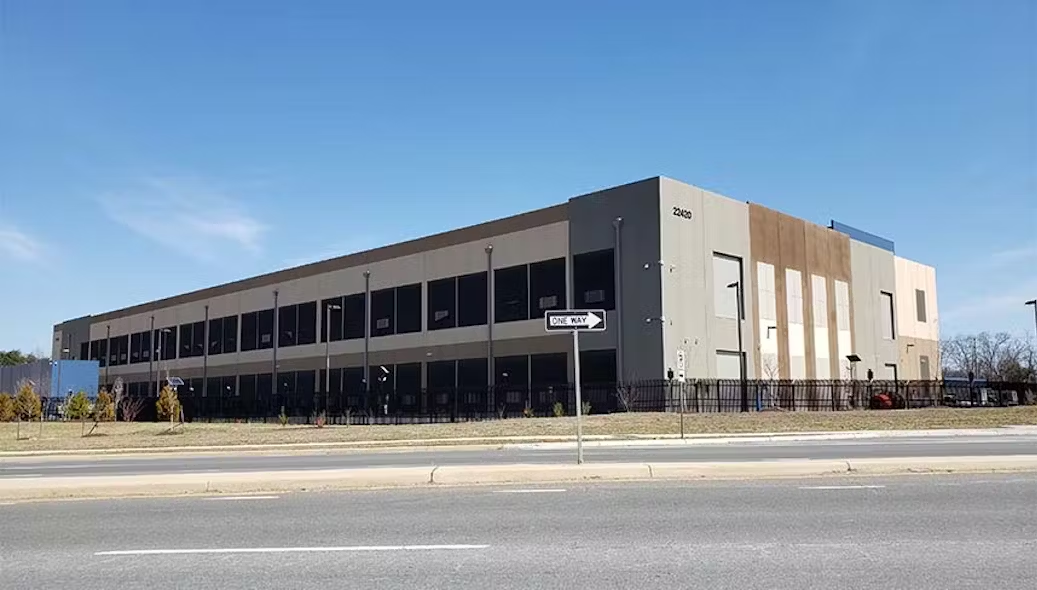 An Amazon Web Services data center in Northern Virginia.