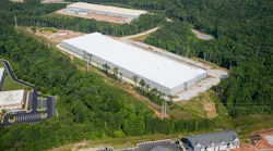 An aerial view of construction at Flexential's Atlanta-Douglasville campus. An aerial view of construction at Flexential's Atlanta-Douglasville campus.