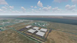 A rendering of the Sabey Data Centers SDC Umatilla campus. A rendering of the Sabey Data Centers SDC Umatilla campus.