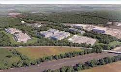 An illustration of the planned TA Realty data center campus in Leesburg in Northern Virginia's Loudoun County. An illustration of the planned TA Realty data center campus in Leesburg in Northern Virginia's Loudoun County.