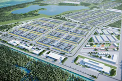 Rendered perspective of Scala AI City upon full development. Rendered perspective of Scala AI City upon full development.