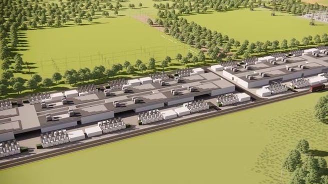 Microsoft&rsquo;s planned data center in San Jose will utilize renewable natural gas (RNG) and Enchanted Rock&rsquo;s electrical resiliency-as-a-service microgrid, as rendered here by the company, to avoid disruptions to operations by providing reliable, low-carbon power during grid outages.