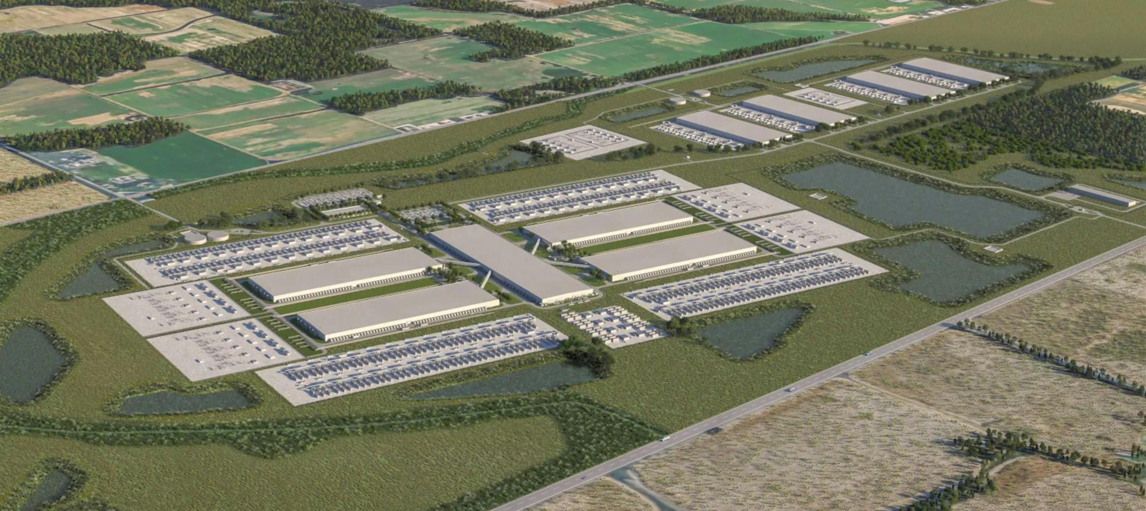 Meta Rendering of $10 billion Louisiana Campus