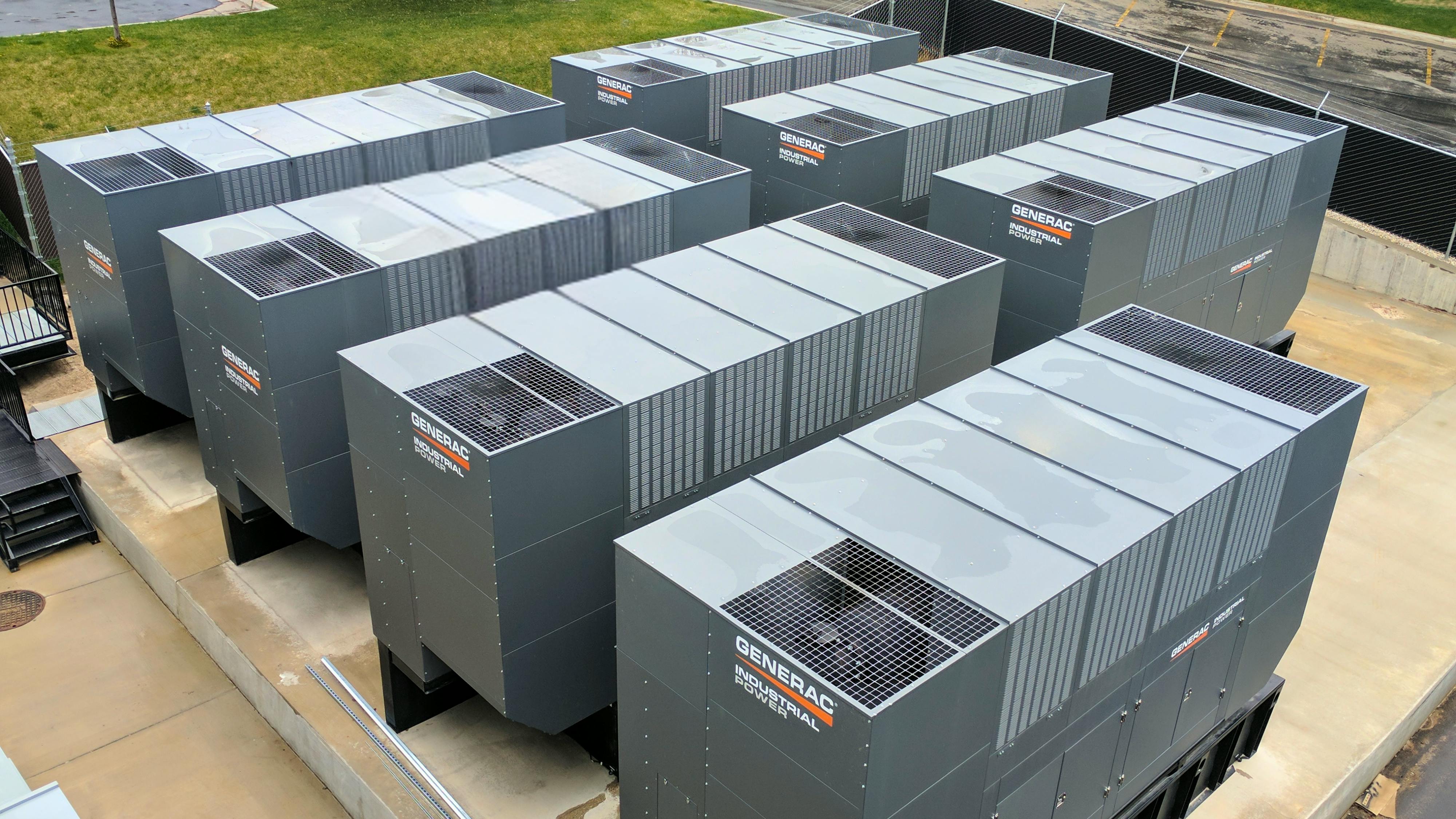 Generac's 2.75 MW industrial diesel generators for data centers.