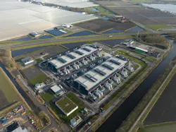 Aerial drone photo of an unnamed hyperscale data center in the Netherlands. Aerial drone photo of an unnamed hyperscale data center in the Netherlands.