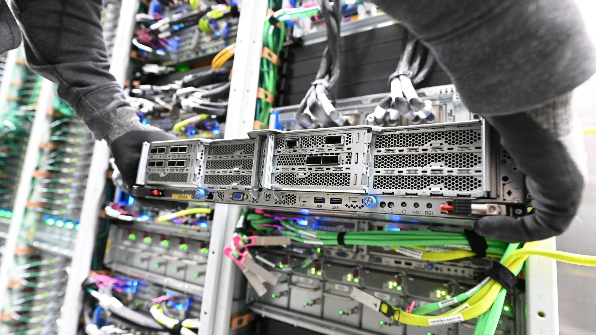 Inside an AWS data center