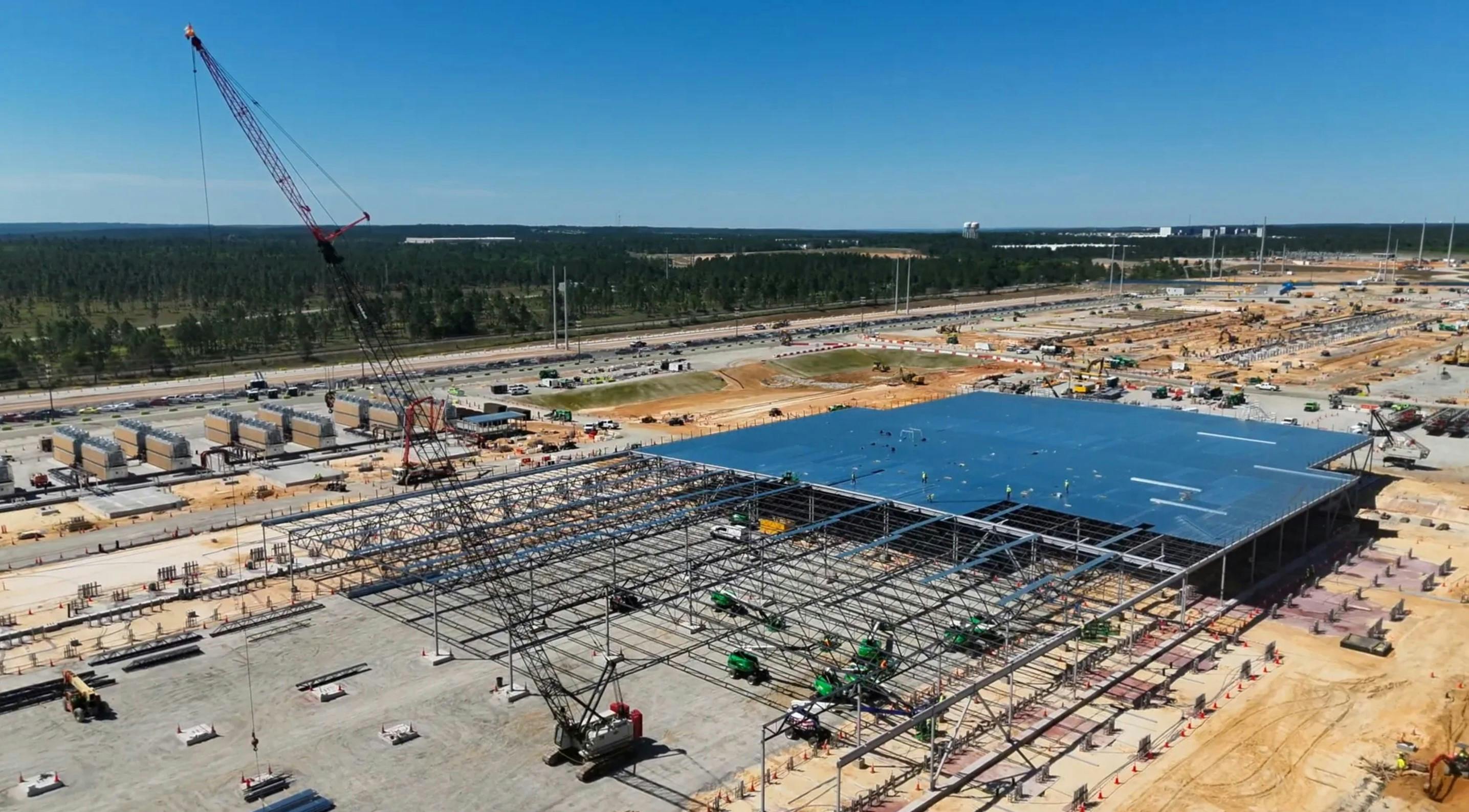 Meta data center construction.