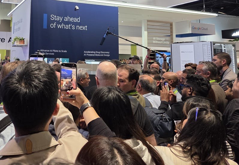 Nvidia Co-Founder, President and CEO Jensen Huang delivers media interviews at GTC 2026.
