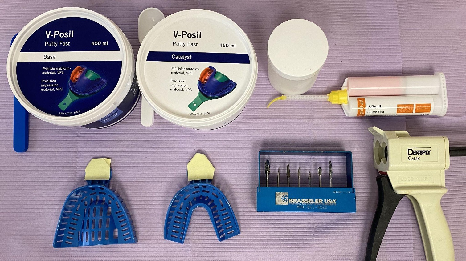 Figure 1: Initial set-up for putty + wash impression method
