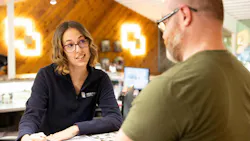 Katie reflects the dental practice's voice and brand in her interactions with patients at the front desk. Katie reflects the dental practice's voice and brand in her interactions with patients at the front desk.