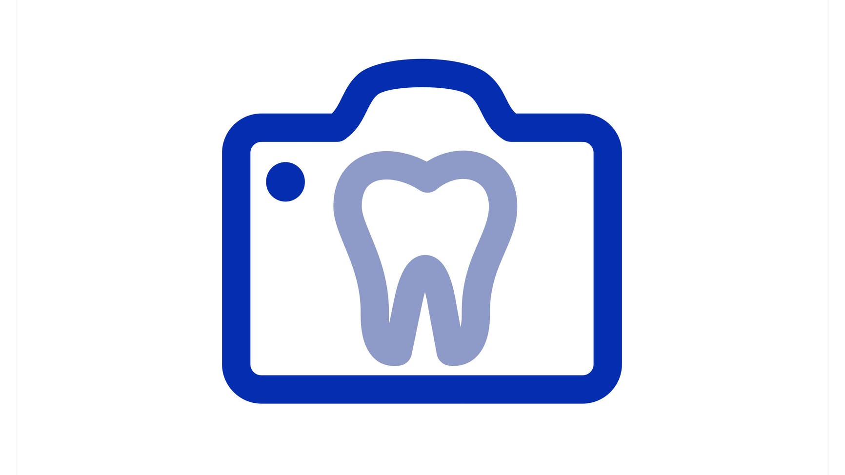 illustration of tooth outline within camera outline