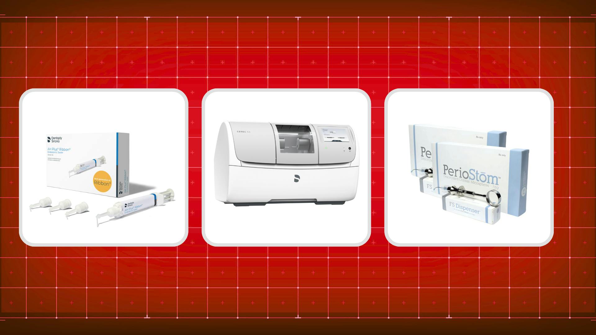 Dental Launch Radar: AH Plus Ribbon, CEREC workflow, Periost&omacr;m