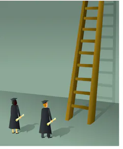 Graduates Ladder Border Graduates Ladder Border