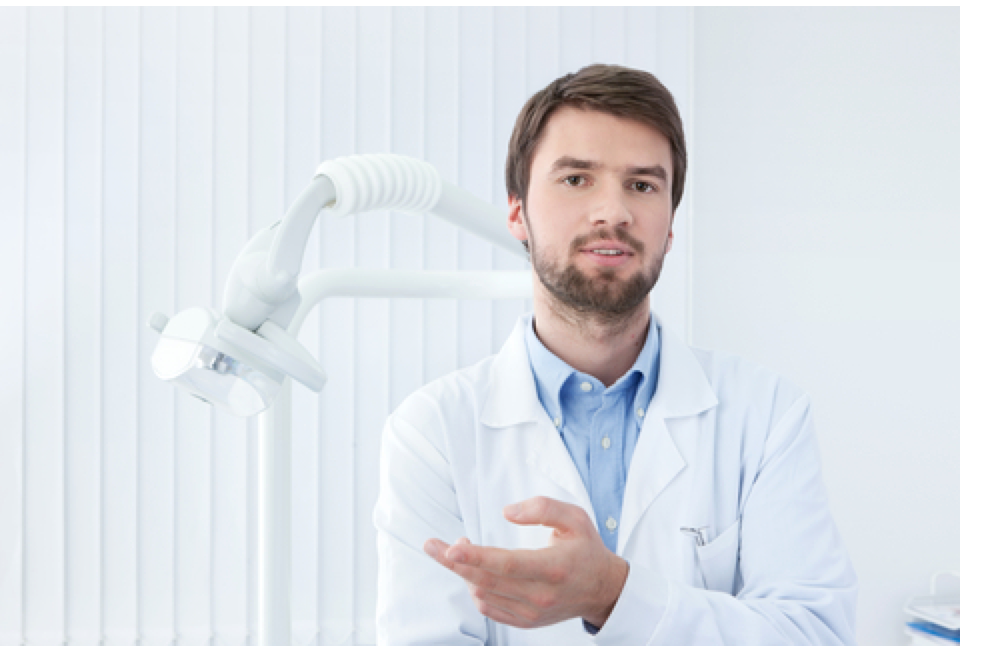 Thoughtful Dentist Border