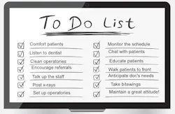Dental Assistant Checklist Dental Assistant Checklist