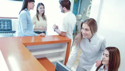 The dental office manager keeps the practice running smoothly. The dental office manager keeps the practice running smoothly.