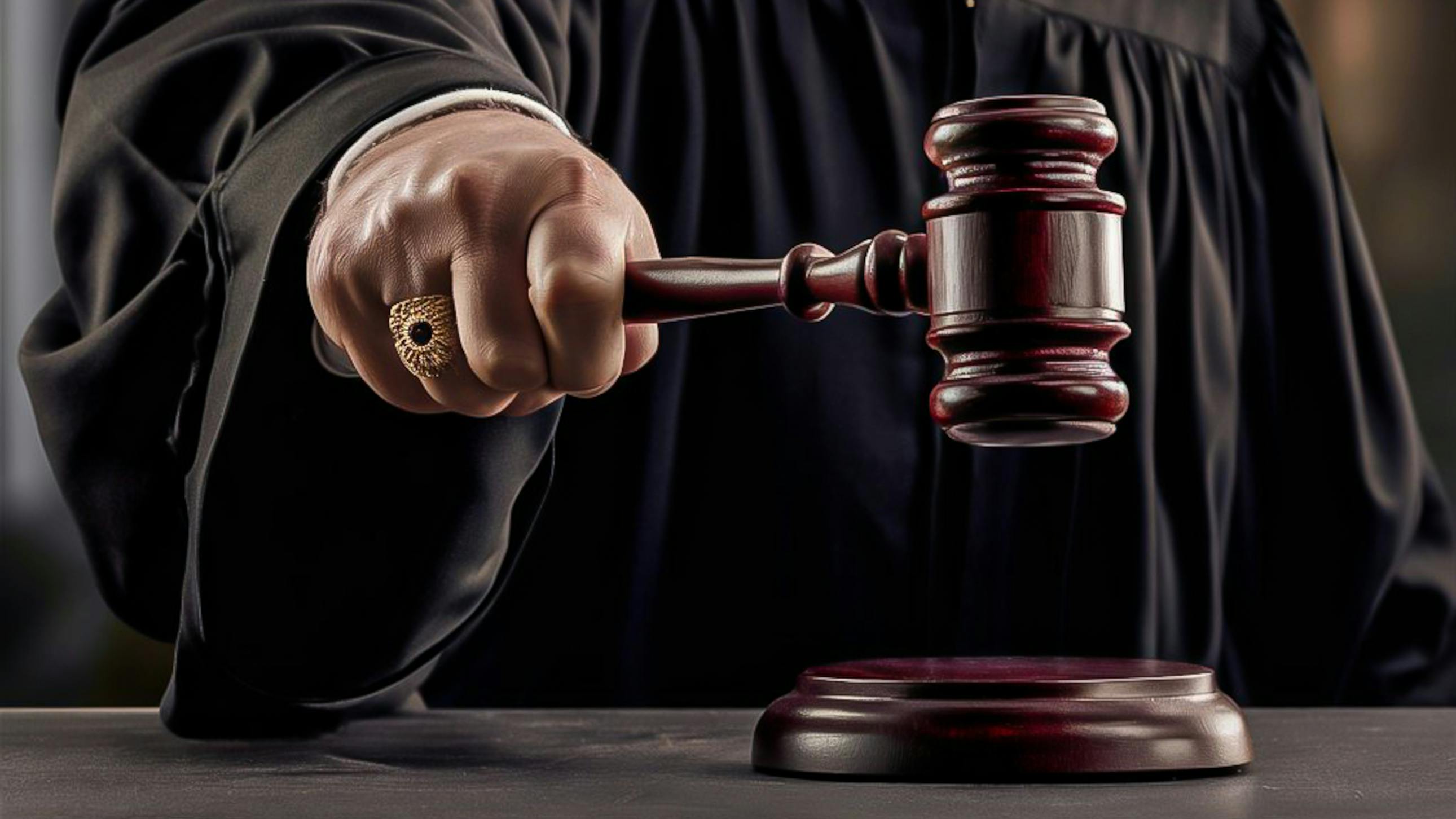 Judge making a ruling