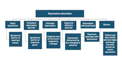 Table 1: Depressive disorders Table 1: Depressive disorders