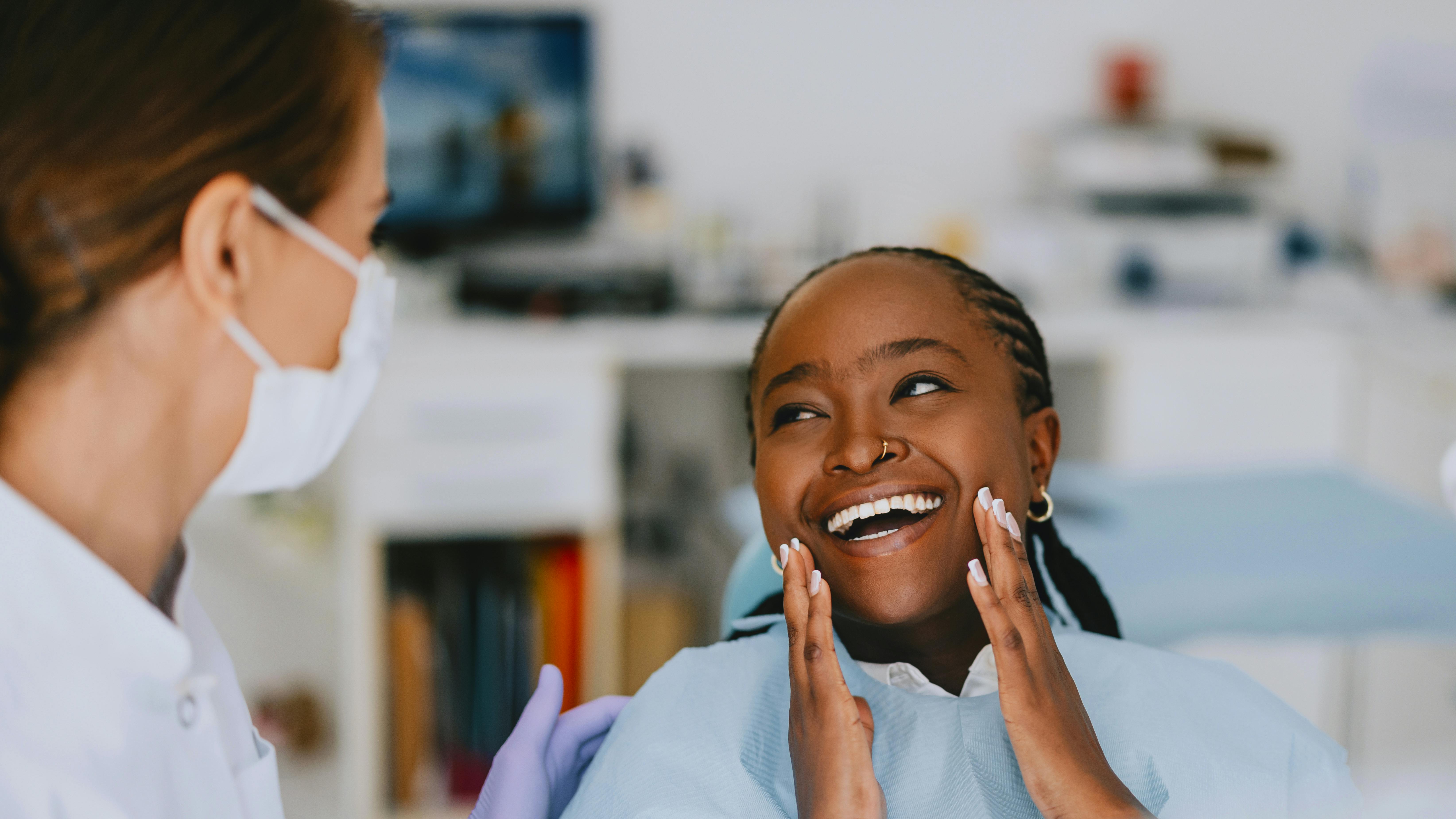 Dental patient accepting treatment