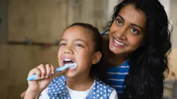 New Colgate packaging will guide families toward the correct amount of toothpaste children should use. New Colgate packaging will guide families toward the correct amount of toothpaste children should use.