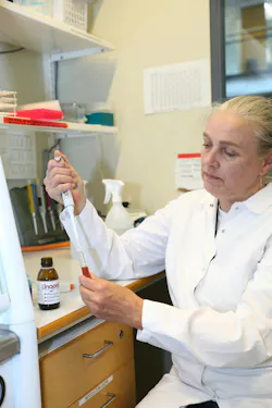 Dr. Pirjo Pärnänen at work in the laboratory exploring the oral‑health benefits of fermented lingonberry juice Dr. Pirjo Pärnänen at work in the laboratory exploring the oral‑health benefits of fermented lingonberry juice
