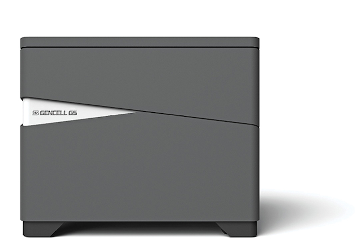 The GenCell system provides uninterrupted backup power with a dynamic load extender to absorb peak power up to 100 kVA.