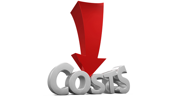 cost reduction downward arrow