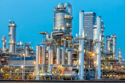 Petrochemical plant at dusk Petrochemical plant at dusk