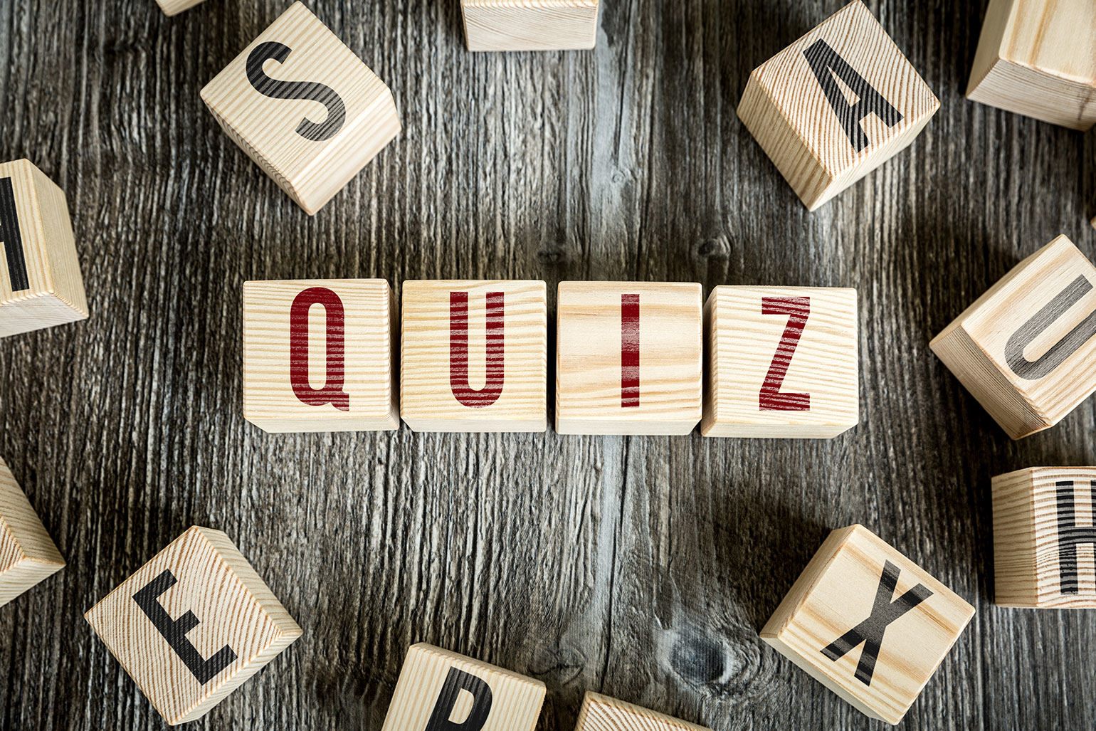 Wooden blocks quiz