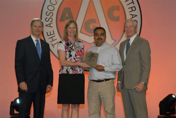 Cupertino Electric was included among the secondplace winners of AGC39s Construction Safety Excellence Awards CSEA in the Specialty Contractor category for firms that worked more than one million man hours Pictured left to right are Paul Becker chairman of Willis Construction Practice a key sponsor of the safety award Patty Becker director of corporate safety for Cupertino Electric Dave Polanco field manager for Cupertino Electricrsquos San Jose PreFabrication Operation and Joseph H Jarboe former president