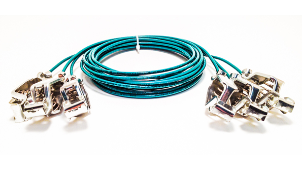 Mueller Electric custom grounding cables and clips