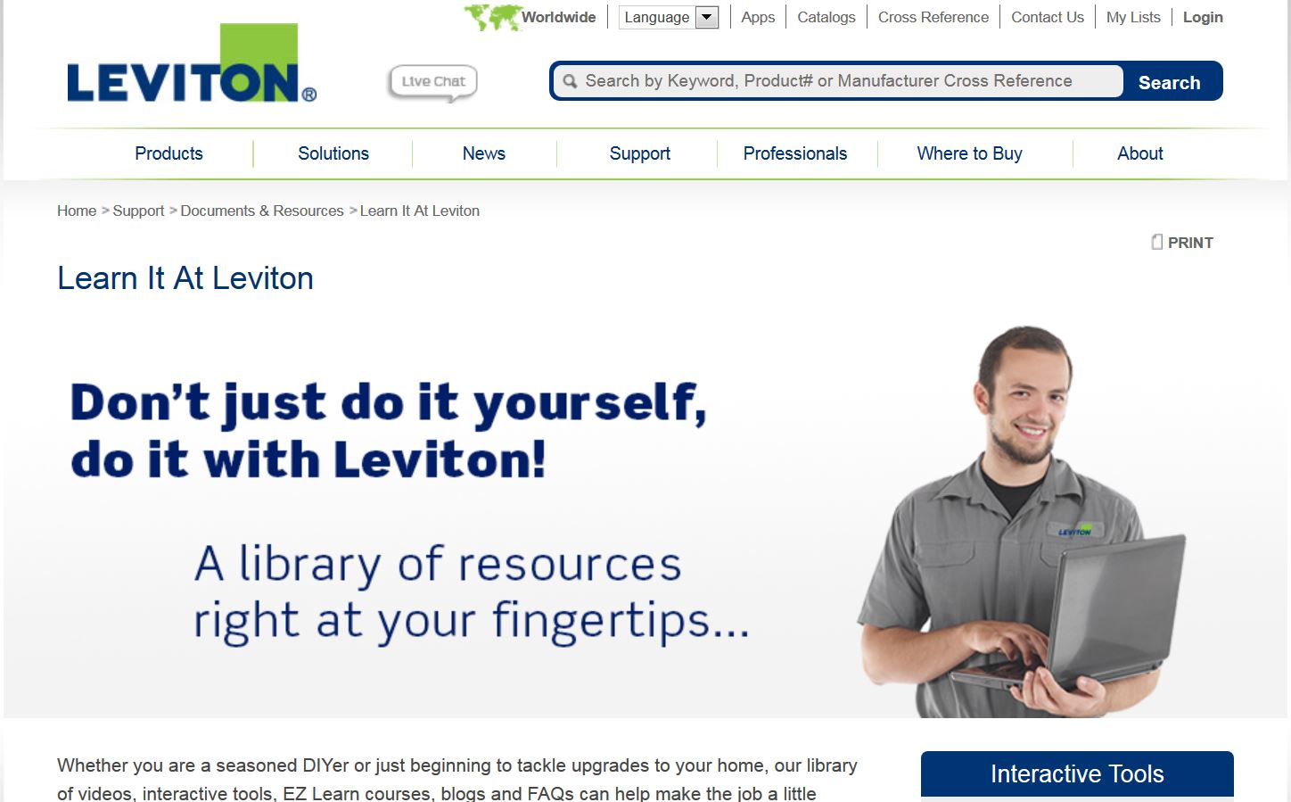 Leviton site