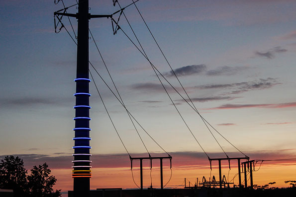 Puget Sound Energy turned a transmission tower into a commissioned work of art