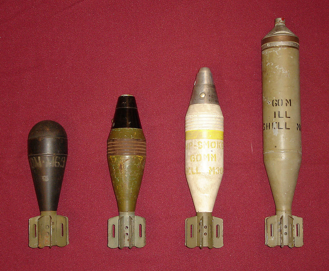60mm mortar shells for the US M2 Mortar