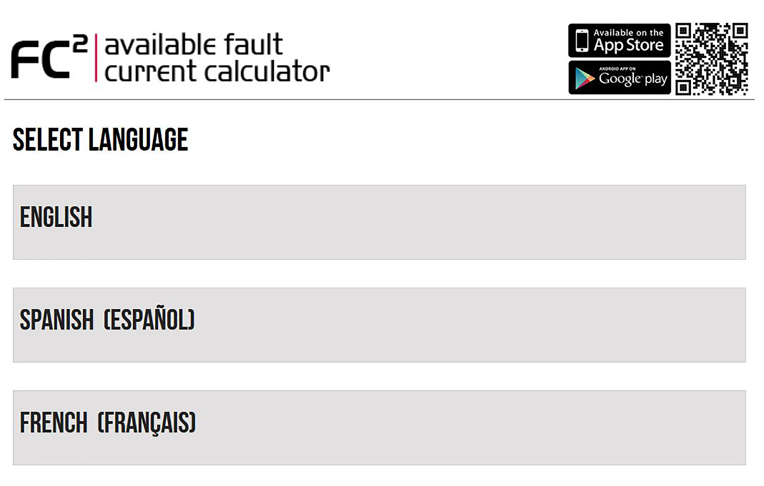 Eaton Bussmann FC2 available fault current mobile app