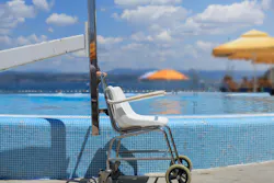 pool lift on beach pool lift on beach