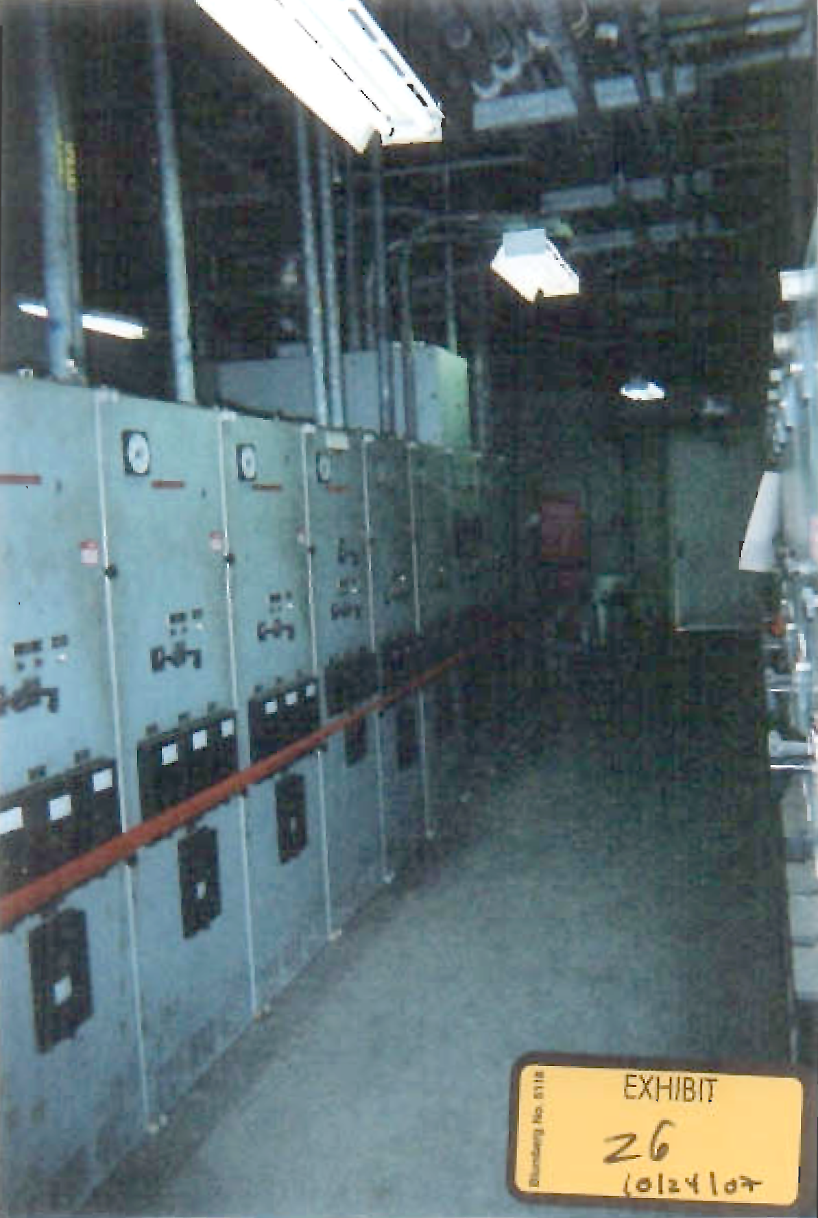 Photo 1. The failed capacitor bank was located in this switchgear room.
