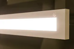 A close-up look at an integrated sensor. A close-up look at an integrated sensor.