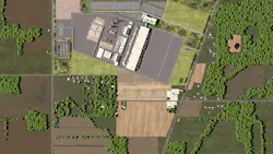 A rendering of Intel's new processor factories in Licking County, Ohio. The $20 billion project spans nearly 1,000 acres. A rendering of Intel's new processor factories in Licking County, Ohio. The $20 billion project spans nearly 1,000 acres.